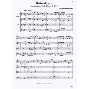 O'Reilly, Sally - Slected String Quartet Movements Volume 1 Published by Neil A Kjos Music Company