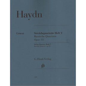 Haydn, Franz Joseph - String Quartets, Volume 5: Op 33 - edited by Georg Feder and Sonja Gerlach - G Henle Verlag URTEXT