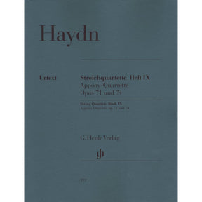 Haydn, Franz Joseph - String Quartets, Volume 9: Op 71 and 74 - edited by Isidor Saslav and Georg Feder - G Henle Verlag URTEXT