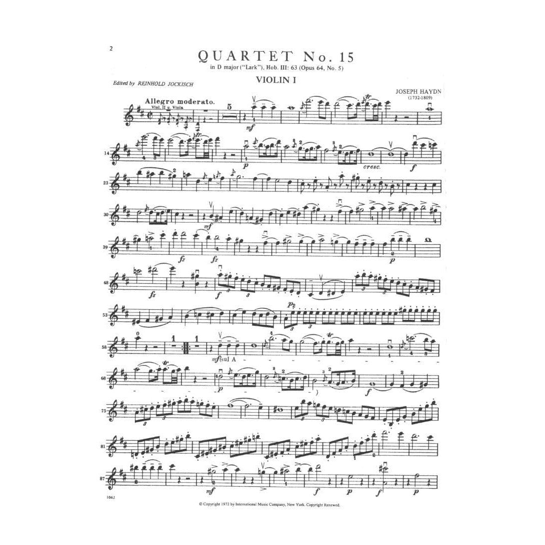 Haydn, Franz Joseph - 30 Celebrated Quartets, Volume 2 - String Quartet - edited by Reinhold Jockisch - International Edition