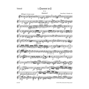 Mozart, WA - The Ten Celebrated String Quartets - Two Violins, Viola, and Cello - edited by Ludwig Finscher - Bärenreiter Verlag URTEXT