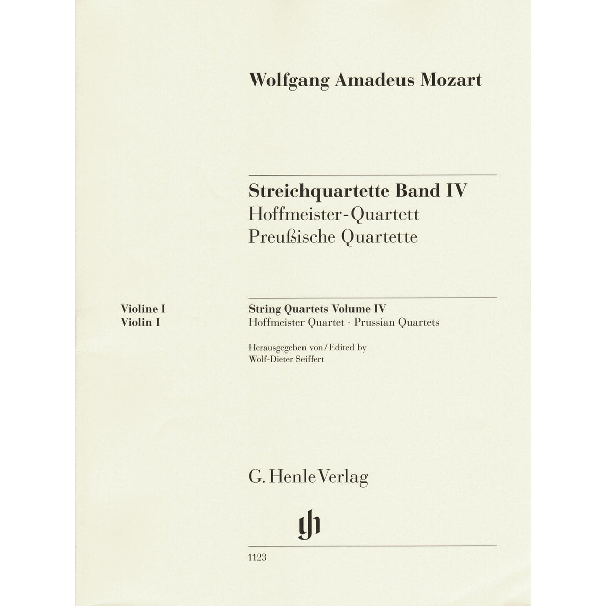 Mozart, W.A. - String Quartets, Volume IV: The Hoffmeister and Prussian Quartets - for String Quartet - G. Henle Verlag URTEXT
