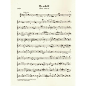 Mozart, W.A. - String Quartets, Volume IV: The Hoffmeister and Prussian Quartets - for String Quartet - G. Henle Verlag URTEXT