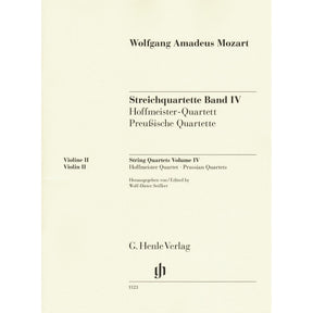 Mozart, W.A. - String Quartets, Volume IV: The Hoffmeister and Prussian Quartets - for String Quartet - G. Henle Verlag URTEXT