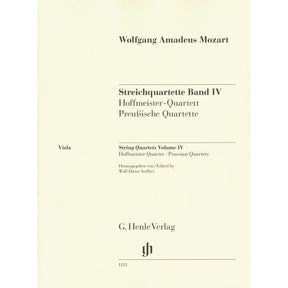 Mozart, W.A. - String Quartets, Volume IV: The Hoffmeister and Prussian Quartets - for String Quartet - G. Henle Verlag URTEXT