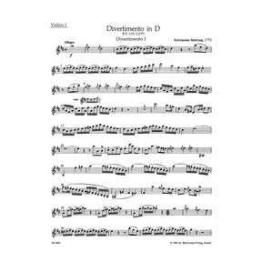 Mozart, WA - Three Divertimenti for String Quartet, K 136, 137, 138 - Two Violins, Viola, and Cello - edited by Karl Heinz Füssl - Bärenreiter Verlag URTEXT
