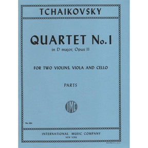 Tchaikovsky, Pyotr Ilyich - Quartet No 1 in D Major Op 11 Published by International Music Company