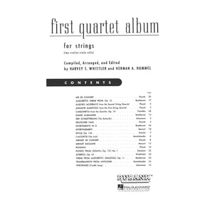 Whistler / Hummel - First Quartet Album Published by Rubank Publications