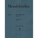 Mendelssohn, Felix - String Quartets, Op 44, Nos 1-3 - Two Violins, Viola, and Cello - G Henle Verlag URTEXT