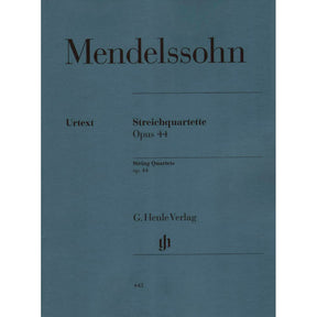 Mendelssohn, Felix - String Quartets, Op 44, Nos 1-3 - Two Violins, Viola, and Cello - G Henle Verlag URTEXT