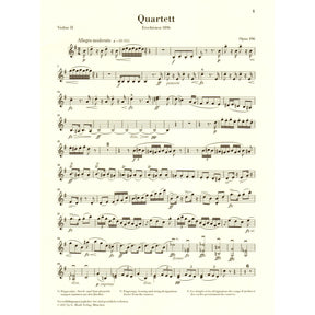 Dvorak, Antonin - String Quartet in G major - Opus 106 - Parts Only - Edited by Peter Jost - G Henle Verlag URTEXT