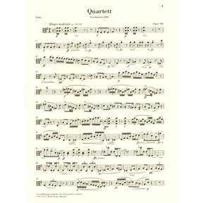 Dvorak, Antonin - String Quartet in G major - Opus 106 - Parts Only - Edited by Peter Jost - G Henle Verlag URTEXT