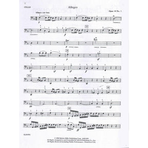 Beethoven, Ludwig - The Best of Beethoven - for String Quartet or String Orchestra - Cello part - edited by Paul Paradise - Belwin-Mills Publishing