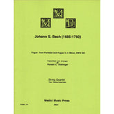 Bach, J.S. - Fugue from Fantasy and Fugue in A Minor (BWV 561) - for String Quartet - arranged by Dishinger - Medici Music Press