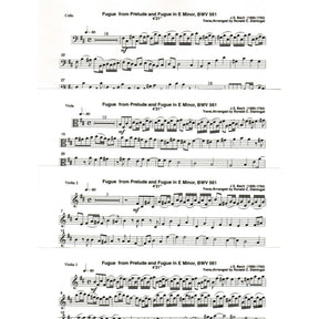 Bach, J.S. - Fugue from Fantasy and Fugue in A Minor (BWV 561) - for String Quartet - arranged by Dishinger - Medici Music Press