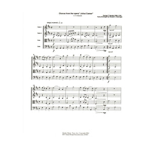 Handel, George Friderich - Chorous from "Julius Caesar" - for String Quartet - arranged by Ronald C. Dishinger - Medici Music Press