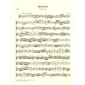 Mozart, W.A. - String Quartets, Volume III: Haydn Quartets - for String Quartet - G. Henle Verlag URTEXT