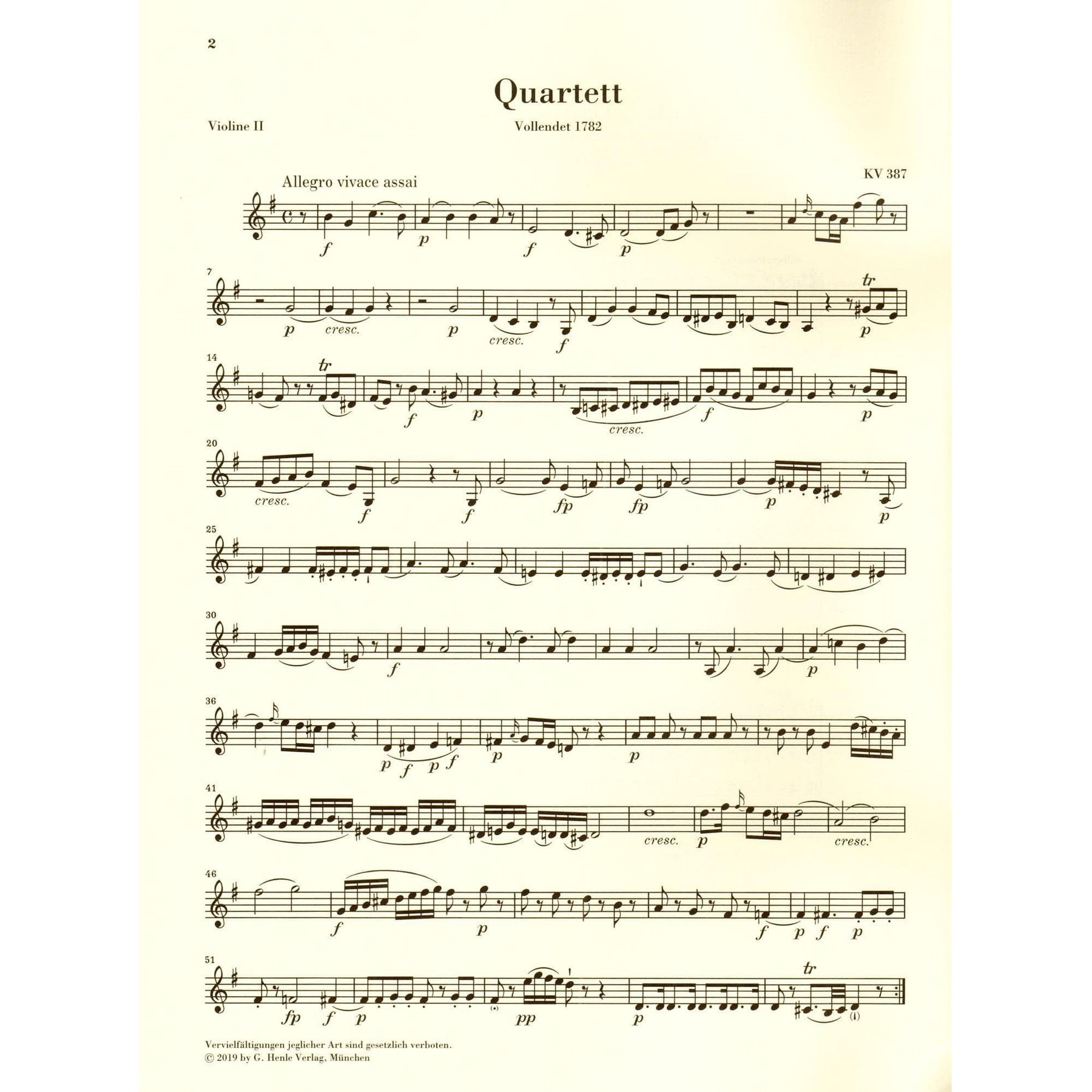 Mozart, W.A. - String Quartets, Volume III: Haydn Quartets - for String Quartet - G. Henle Verlag URTEXT