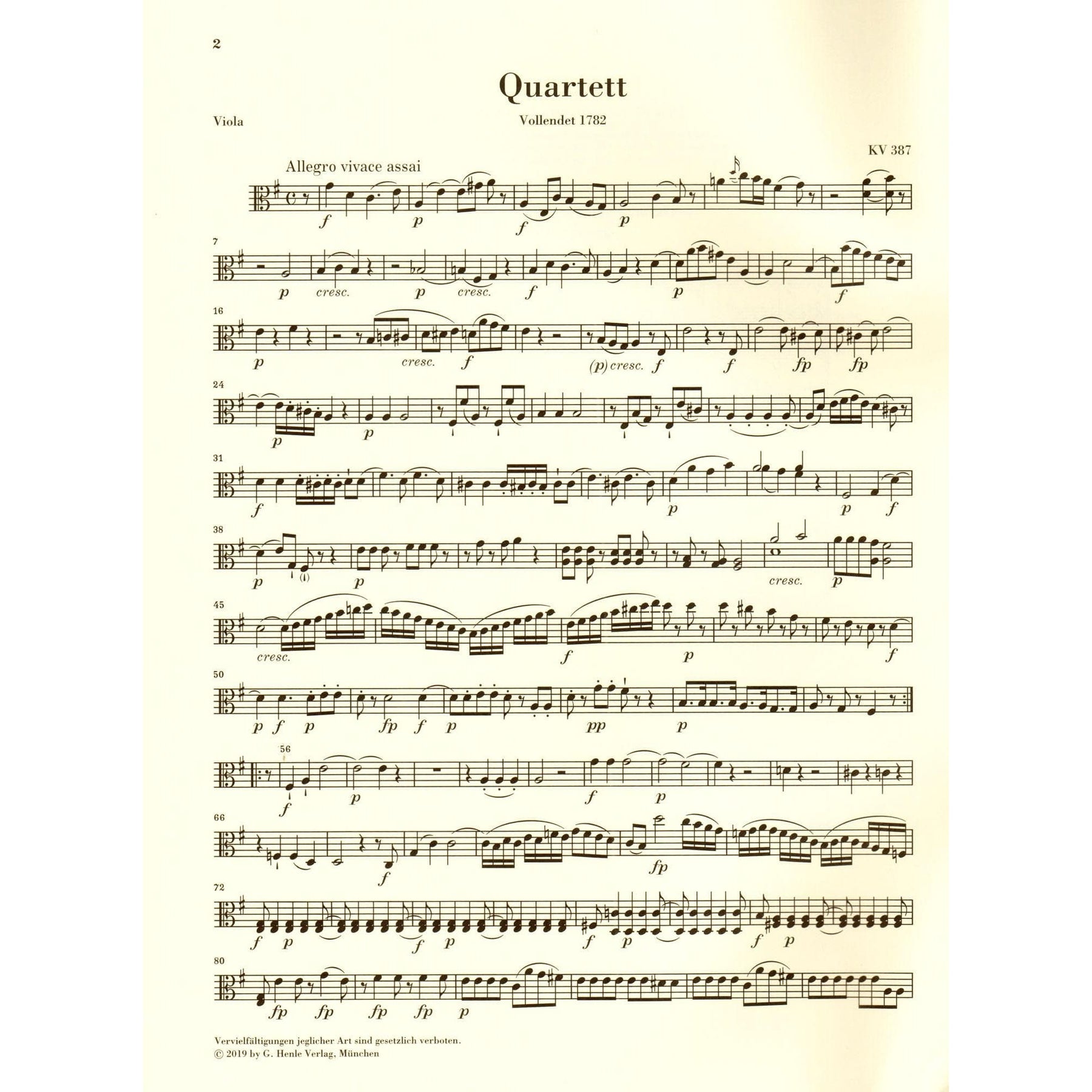 Mozart, W.A. - String Quartets, Volume III: Haydn Quartets - for String Quartet - G. Henle Verlag URTEXT