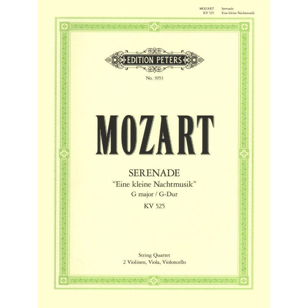 Mozart, WA - Eine Kleine Nachtmusik, K 525 - String Quartet - Edition Peters