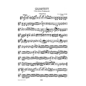 Mozart, WA - Eine Kleine Nachtmusik, K 525 - String Quartet - Edition Peters