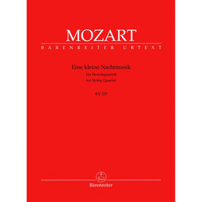 Mozart, WA - Eine Kleine Nachtmusik, K 525 - String Quartet - edited by Karl Heinz Füssl and Ernst Fritz Schmid - Bärenreiter Verlag URTEXT