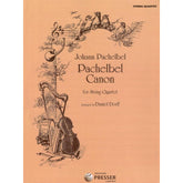 Pachelbel, Johann - Canon For String Quartet Arranged by Daniel Dorff Published by Theodore Presser Company
