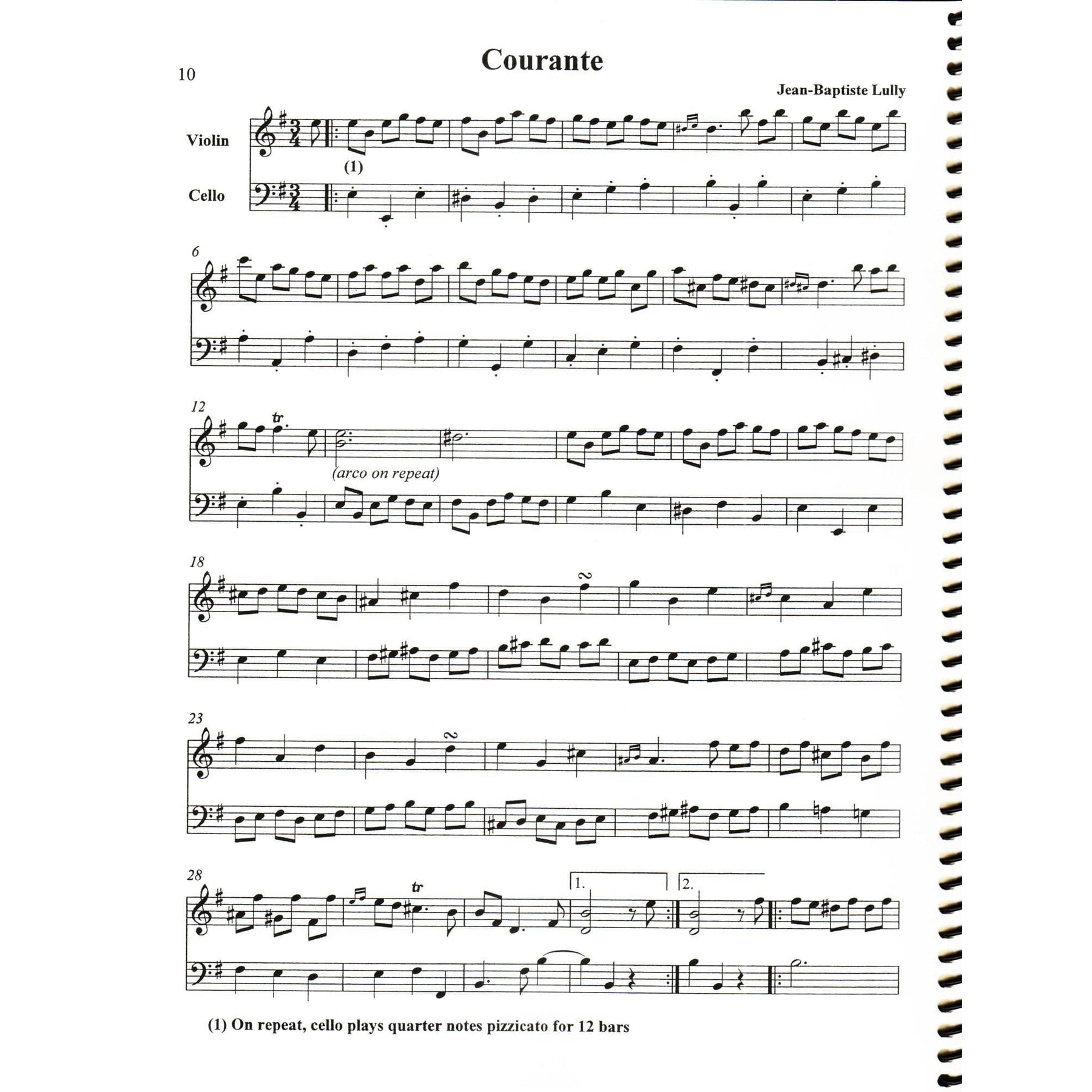 Baroque duets for Violin and Cello (from Baroque keyboard pieces) - arranged by Julie Gorka - Julie Gorka Publishing