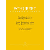 Schubert, Franz - Quartets in a minor and c minor URTEXT Published by Barenreiter Verlag