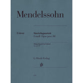 Mendelssohn, Felix - String Quartet in f minor, Op post 80 - Two Violins, Viola, and Cello - G Henle Verlag URTEXT