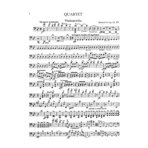 Grieg, Edvard - Quartet No 1 in g minor, Op 27 - Two Violins, Viola, and Cello - Kalmus Edition