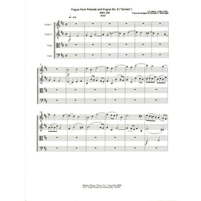 Bach, J.S. - Fugue from Prelude and Fugue (Dorian), BWV 538 - for String Quartet - arranged by Dishinger - Medici Music Press