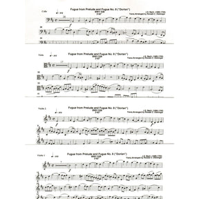 Bach, J.S. - Fugue from Prelude and Fugue (Dorian), BWV 538 - for String Quartet - arranged by Dishinger - Medici Music Press