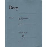 Berg, Alban - String Quartet, Op. 3 - with Parts in Score Form - edited by Ulrich Scheideler - G. Henle Verlag URTEXT