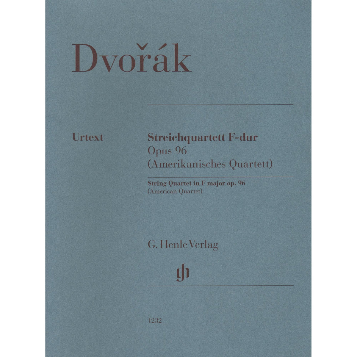 Dvorak, Antonin - String Quartet in F major - Opus 96 - Parts Only - Edited by Peter Jost - G Henle Verlag URTEXT