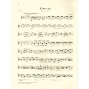 Dvorak, Antonin - String Quartet in F major - Opus 96 - Parts Only - Edited by Peter Jost - G Henle Verlag URTEXT