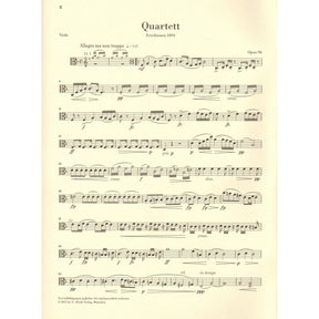 Dvorak, Antonin - String Quartet in F major - Opus 96 - Parts Only - Edited by Peter Jost - G Henle Verlag URTEXT