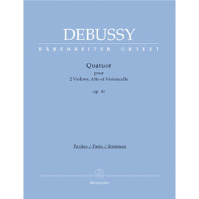 Debussy, Claude - String Quartet in G Minor, Op 10 - edited by Douglas Woodfull-Harris - Bärenreiter