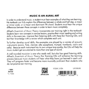 Alfred's Essentials of Music Theory, Ear Training CDs 1 & 2 - for Books 1, 2, & 3 - Audio CD only - Alfred Music Publishing