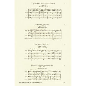 Haydn, Franz Joseph - 4 String Quartets, Op. 42, 77, 103 - Score and Parts - edited by Simon Rowland-Jones - Edition Peters URTEXT