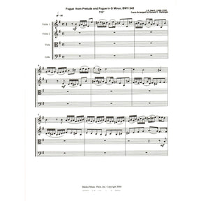 Bach, J.S. - Fugue from Prelude and Fugue (BWV 542) - for String Quartet - arranged by Dishinger - Medici Music Press