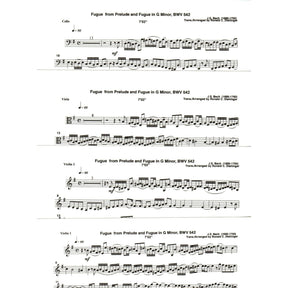 Bach, J.S. - Fugue from Prelude and Fugue (BWV 542) - for String Quartet - arranged by Dishinger - Medici Music Press