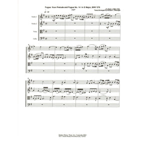 Bach, J.S. - Fugue from Prelude and Fugue in G Major (BWV 576) - for String Quartet - arranged by Dishinger - Medici Music Press