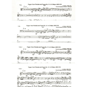 Bach, J.S. - Fugue from Prelude and Fugue in G Major (BWV 576) - for String Quartet - arranged by Dishinger - Medici Music Press