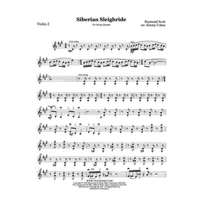 Scott, Raymond - Siberian Sleigh Ride - Raymond Scott Collection - for String Quartet - arranged by Jeremy Cohen - Violinjazz Editions