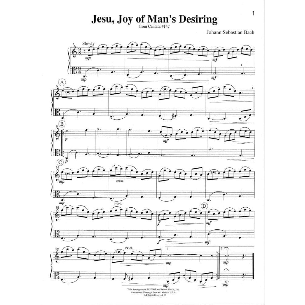 Music for Two, Volume 1 - Violin and Viola - arranged by Daniel Kelley - Last Resort Music