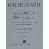 Bach, JS -  Art of The Fugue BWV 1080 - Set of Parts - Arranged by Klemm-Weymar - Fischer Edition
