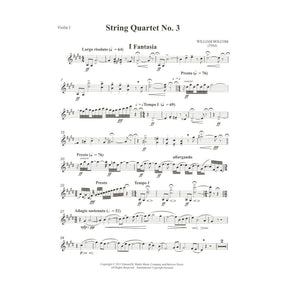 Bolcom, William - String Quartet No. 3 - Score and Parts - Edward B. Marks Music Company