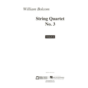 Bolcom, William - String Quartet No. 3 - Score and Parts - Edward B. Marks Music Company
