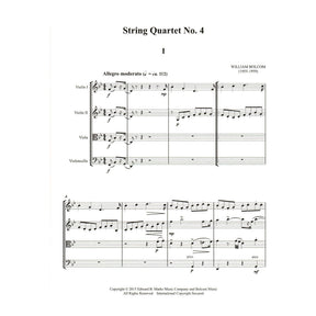 Bolcom, William - String Quartet No. 4 - Score and Parts - Edward B. Marks Music Company